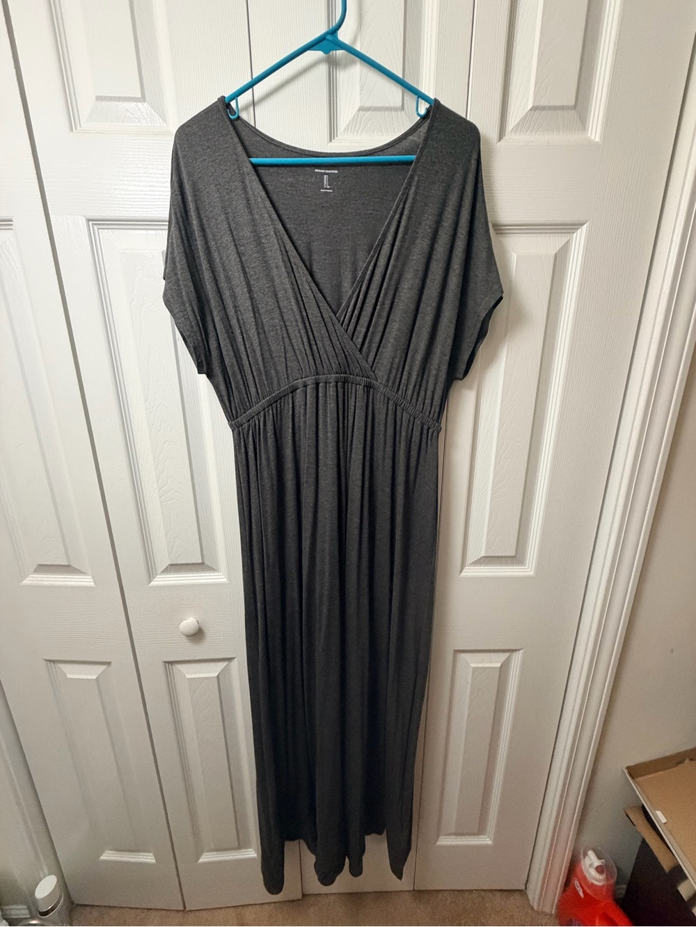 Amazon Essentials Charcoal Gray Crewneck Dress
